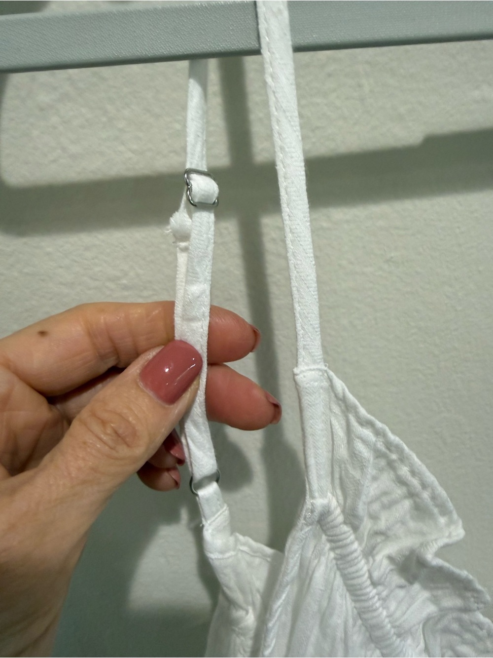 J. Crew White Ruffle-Trim Spaghetti Strap Coverup Dress - Picture 5 of 9